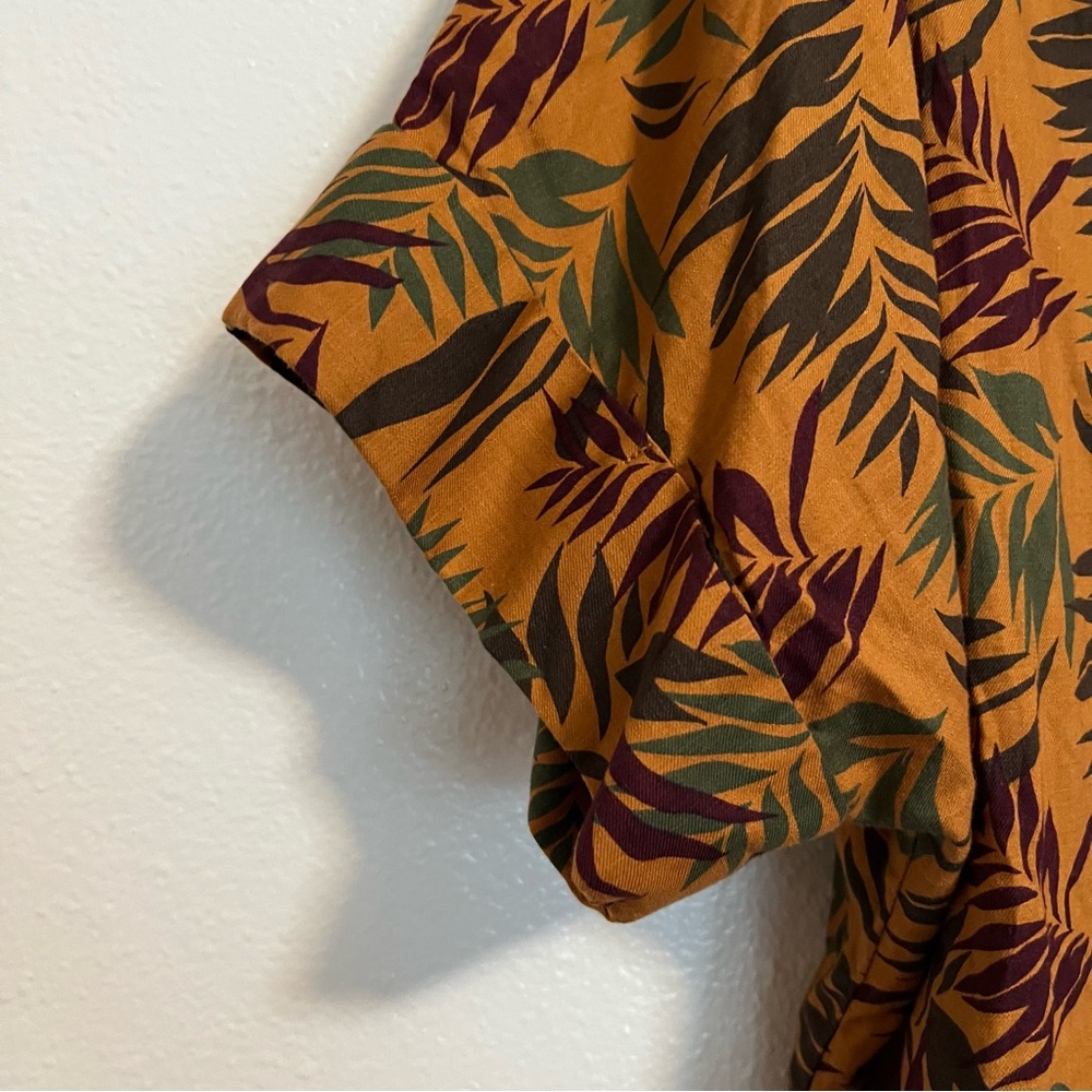 Duluth - Printmaker Lightweight Short Sleeve Leaf Plant Popover Shirt - XXL - Picture 6 of 9